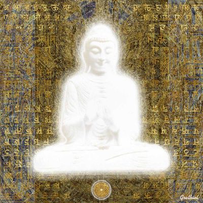 Selgus-ja-vagi Valge Buddha. Universumi tarkus